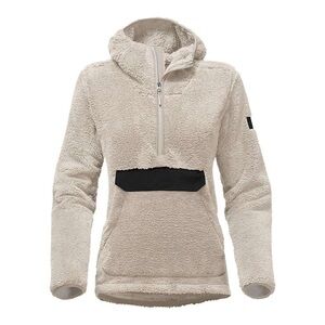 Northface Campshire Cream Sherpa Fleece Pullover Hoodie